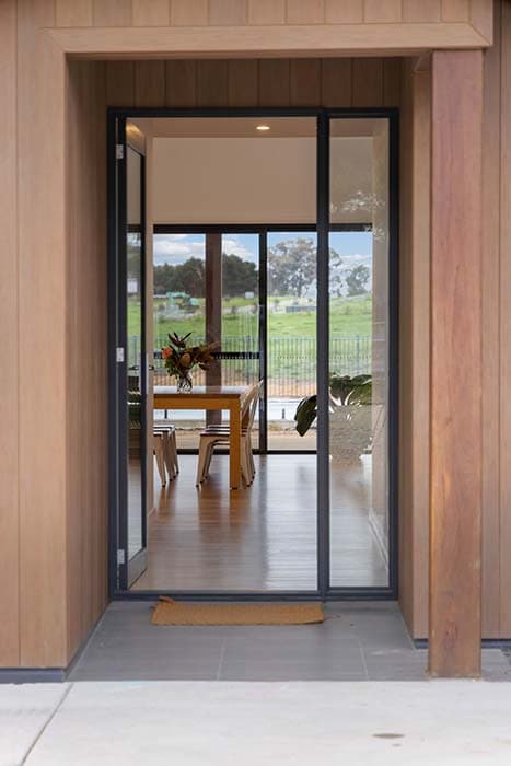 Entry and facade used to illustrate site review and feasibility