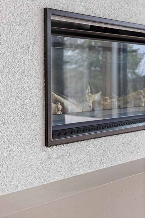 Modern built-in fireplace design in Canberra, Australia