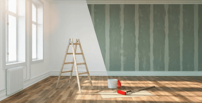 Home renovation in Canberra: bright room with wooden floors and fresh paint