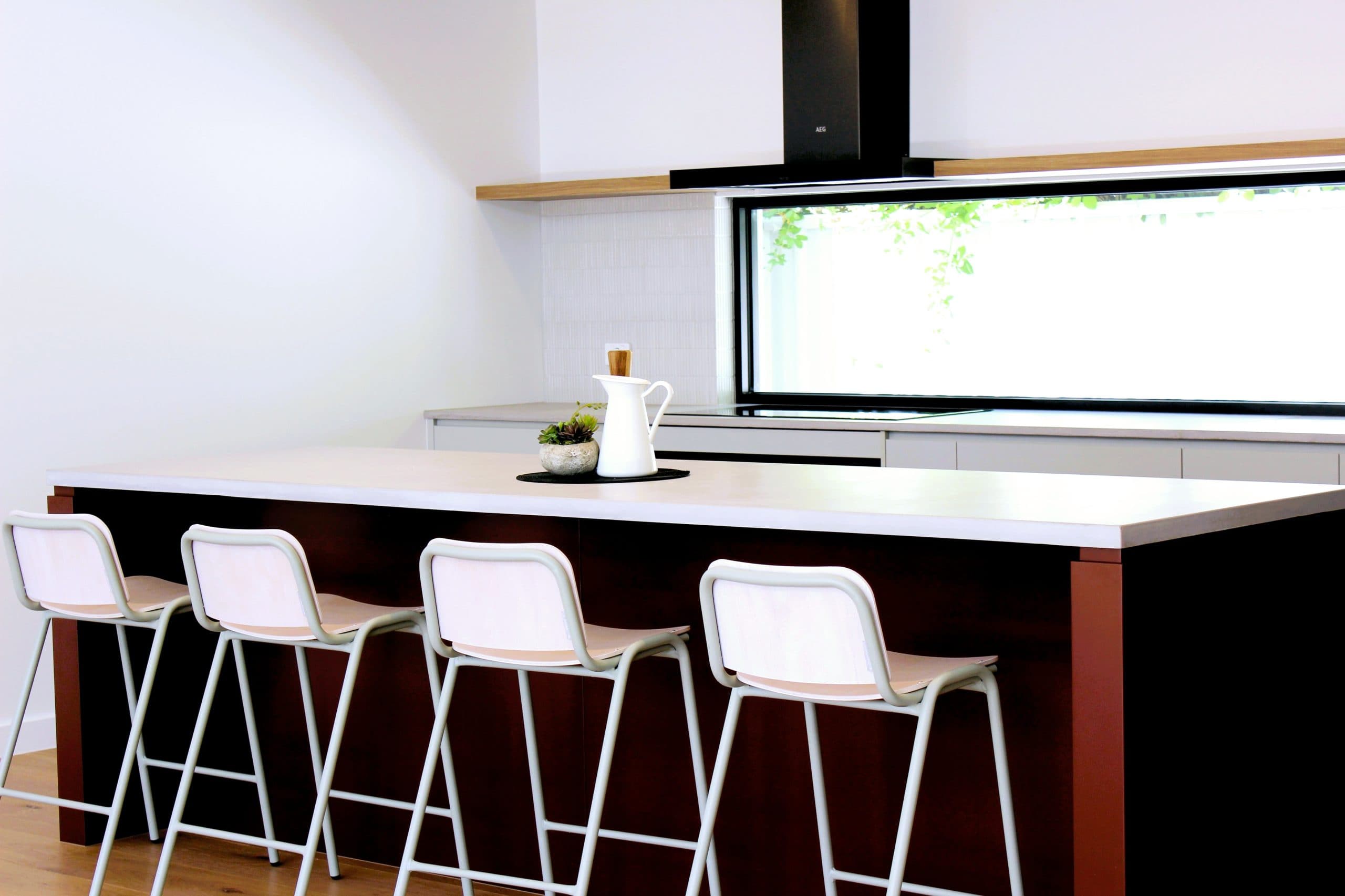 Modern kitchen renovation in Canberra, Australia with sleek finishes and natural light.